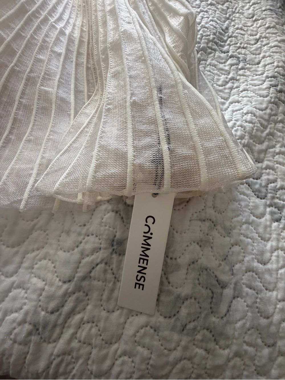 Commense Cream Knit Maxi Skirt - Picture 4 of 5